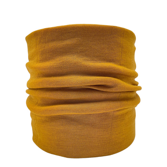 Merinovilla tuubihuivi okra